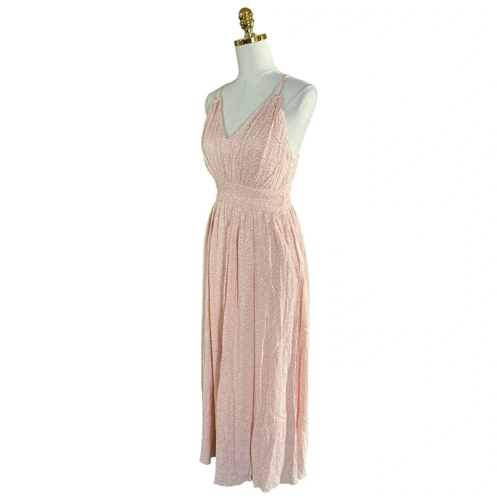 Abercrombie & Fitch Women’s Double-Strap Babydoll Flowy Maxi Dress Size Small